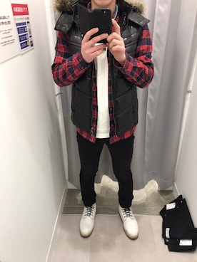 「AQ/AQ（エーキューエキュー）のアイテム」を使った、ゆーすけさん（メンズ・173cm）の春コーディネート