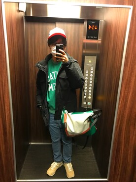 「泰八郎謹製（タイハチロウキンセイ）のアイテム」を使った、yosh1107さん（メンズ・178cm）の冬コーディネート