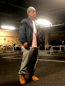 「Carhartt WIP（カーハートダブリューアイピー）のアイテム（ナイロンジャケット）」を使った、Yu Nishigakiさん（メンズ・170cm）の秋コーディネート