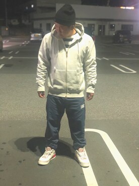 「Carhartt WIP（カーハートダブリューアイピー）のアイテム（ニットキャップ/ビーニー）」を使った、Yu Nishigakiさん（メンズ・170cm）の秋コーディネート