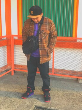 「Carhartt WIP（カーハートダブリューアイピー）のアイテム（スウェット）」を使った、Yu Nishigakiさん（メンズ・170cm）の秋コーディネート