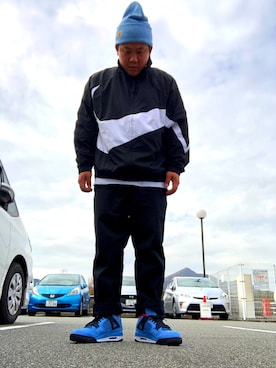 「Carhartt WIP（カーハートダブリューアイピー）のアイテム（ニットキャップ/ビーニー）」を使った、Yu Nishigakiさん（メンズ・170cm）の冬コーディネート