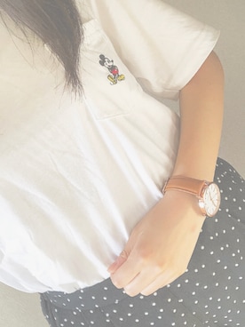 「ミッキー」｜Mさん（レディース・170cm）の夏コーディネート