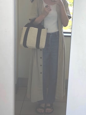 「フォロバ」｜「アイテム（ワンピース/ドレス）」を使った、Mさん（レディース・170cm）の夏コーディネート