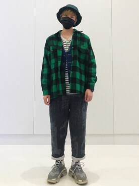 「iT（イット）のアイテム（帽子）」を使った、河童さん（メンズ・171cm）の春コーディネート