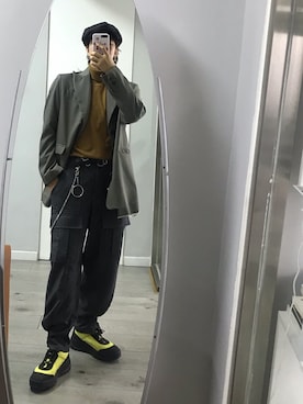 「KIKO KOSTADINOV（キコ コスタディノフ）のアイテム（その他シューズ）」を使った、河童さん（メンズ・171cm）の秋コーディネート