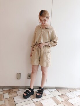 𝚗𝚊𝚋𝚎さん（レディース・162cm）の夏コーディネート