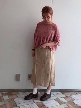 𝚗𝚊𝚋𝚎さん(レディース・162cm)の夏コーディネート