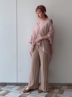 𝚗𝚊𝚋𝚎さん（レディース・162cm）の夏コーディネート