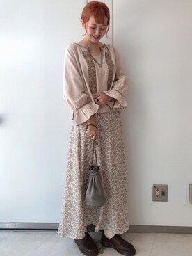 𝚗𝚊𝚋𝚎さん（レディース・162cm）の秋コーディネート