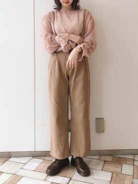 𝚗𝚊𝚋𝚎さん（レディース・162cm）の秋コーディネート