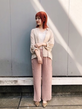 𝚗𝚊𝚋𝚎さん（レディース・162cm）の秋コーディネート