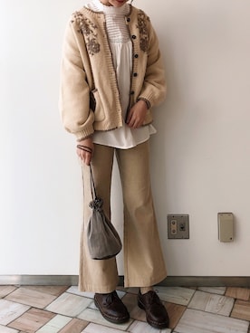 𝚗𝚊𝚋𝚎さん（レディース・162cm）の秋コーディネート