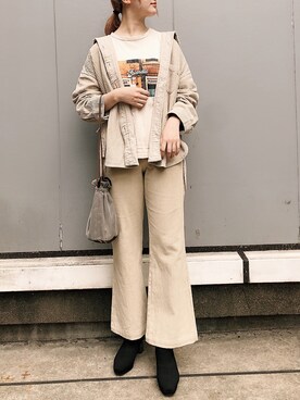 𝚗𝚊𝚋𝚎さん(レディース・162cm)の秋コーディネート