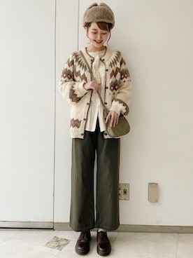 𝚗𝚊𝚋𝚎さん（レディース・162cm）の秋コーディネート