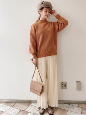 𝚗𝚊𝚋𝚎さん（レディース・162cm）の冬コーディネート