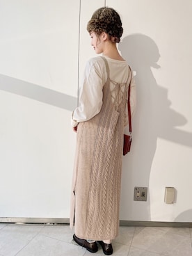 𝚗𝚊𝚋𝚎さん（レディース・162cm）の冬コーディネート