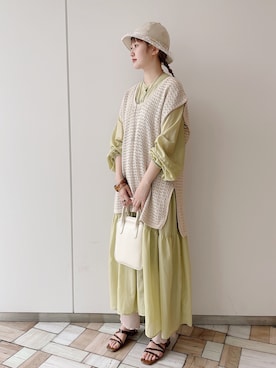 𝚗𝚊𝚋𝚎さん（レディース・162cm）の春コーディネート