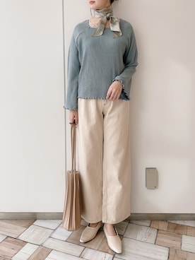 「Crisp（クリスプ）のアイテム（その他シューズ）」を使った、𝚗𝚊𝚋𝚎さん（レディース・162cm）の春コーディネート
