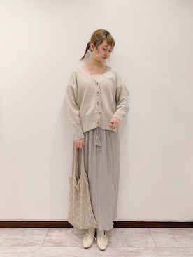 𝚗𝚊𝚋𝚎さん（レディース・162cm）の春コーディネート