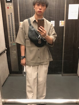 「リドム」｜「アイテム（アクセサリー）」を使った、yugaさん（メンズ・168cm）の夏コーディネート