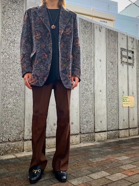 「SASQUATCHfabrix.（サスクワァッチファブリックス）のアイテム」を使った、わたおさん（メンズ・166cm）の秋コーディネート