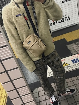 「アイラブCONVERSE」｜「アイテム（ダウンジャケット/コート）」を使った、ゆうまさん（メンズ・168cm）の冬コーディネート