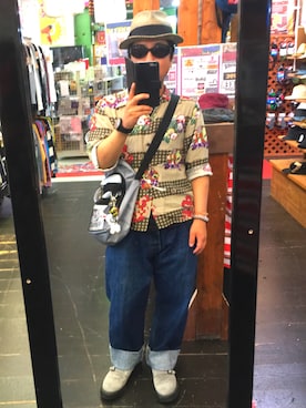 「Monkey Flip（モンキーフリップ）のアイテム」を使った、Nitakさん（メンズ・164cm）の春コーディネート