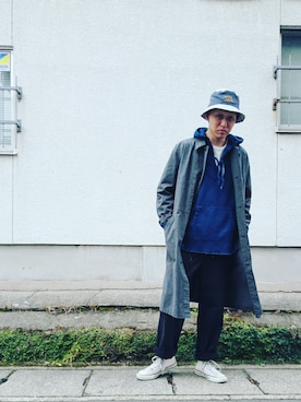 「FULLCOUNT（フルカウント）のアイテム（その他アウター）」を使った、LIFEGOESON.さん（メンズ・175cm）の春コーディネート