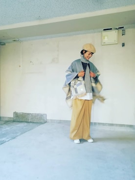 「luxluft（ルクスルフト）のアイテム」を使った、LIFEGOESON.さん（レディース・170cm）の冬コーディネート