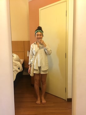 「VINTAGE（ヴィンテージ）のアイテム（ヘアバンド）」を使った、doradoraさん（レディース・155cm）の春コーディネート