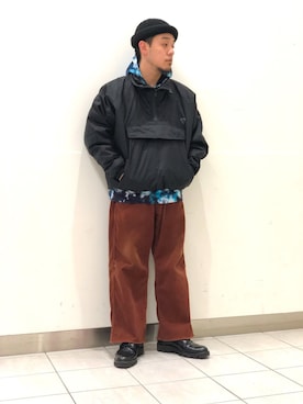 「JOURNAL STANDARD relume（ジャーナルスタンダード　レリューム）のアイテム（ダウンジャケット/コート）」を使った、きのこさん（メンズ・166cm）の冬コーディネート
