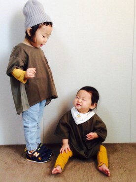 monioさん（キッズ・90cm）の冬コーディネート