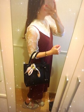 「JILL by Jillstuart」｜「アイテム（オールインワン・サロペット）」を使った、Mayo♡さん（レディース・156cm）の秋コーディネート