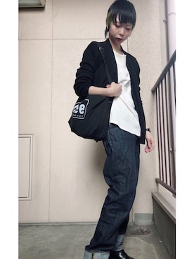 「白トップス」｜アンナさん（レディース・166cm・20代）の秋コーディネート