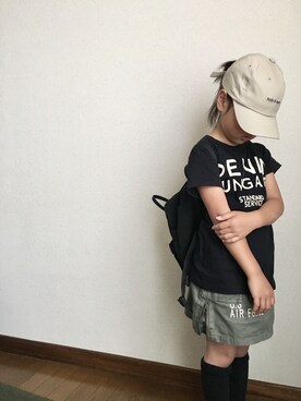 「AVIREX（アヴィレックス）のアイテム」を使った、a_yuさん（キッズ・110cm）の夏コーディネート