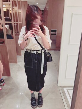 「ショッピング」｜「アイテム（その他シューズ）」を使った、み り ん  🍯さん（レディース・157cm）の夏コーディネート