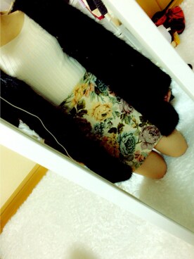 「CECIL McBEE（セシルマクビー）のアイテム（その他アウター）」を使った、はなさん（レディース・154cm）の冬コーディネート
