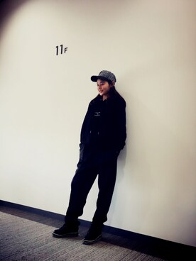 「BODY WILD（ボディーワイルド）のアイテム（パンツ）」を使った、ayumiさん（レディース・160cm）の春コーディネート