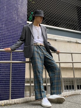 「Sperry   （スペリー）のアイテム」を使った、林家正さん（メンズ・182cm）の春コーディネート