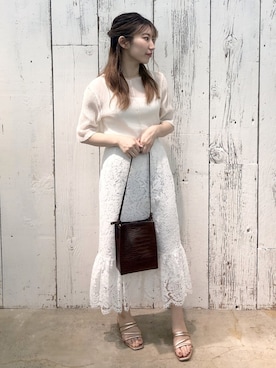咲栄さん(レディース・155cm)の春コーディネート