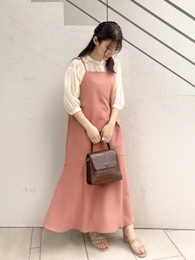 「アイテム（ワンピース/ドレス）」を使った、咲栄さん（レディース・155cm・10代）の夏コーディネート