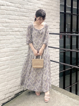 「アイテム（ワンピース/ドレス）」を使った、咲栄さん（レディース・155cm・10代）の夏コーディネート