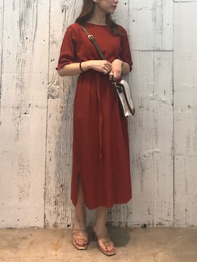 「アイテム（ワンピース/ドレス）」を使った、咲栄さん（レディース・155cm・10代）の夏コーディネート