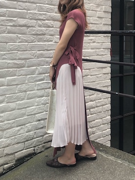 「アイテム（ワンピース/ドレス）」を使った、咲栄さん（レディース・155cm・10代）の夏コーディネート