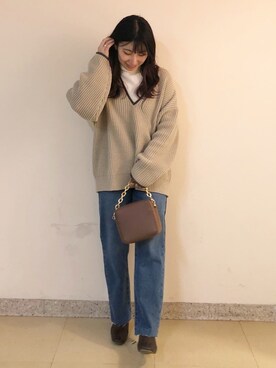 咲栄さん（レディース・155cm）の冬コーディネート