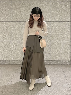 咲栄さん(レディース・155cm)の冬コーディネート