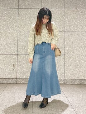 咲栄さん（レディース・155cm）の春コーディネート