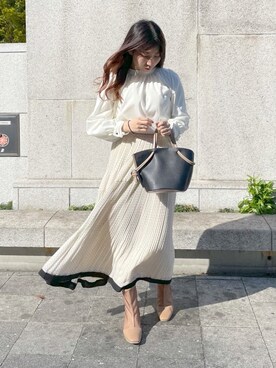 咲栄さん（レディース・155cm）の春コーディネート