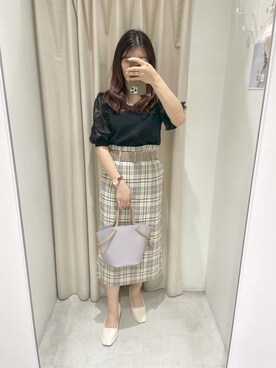 咲栄さん（レディース・155cm）の春コーディネート